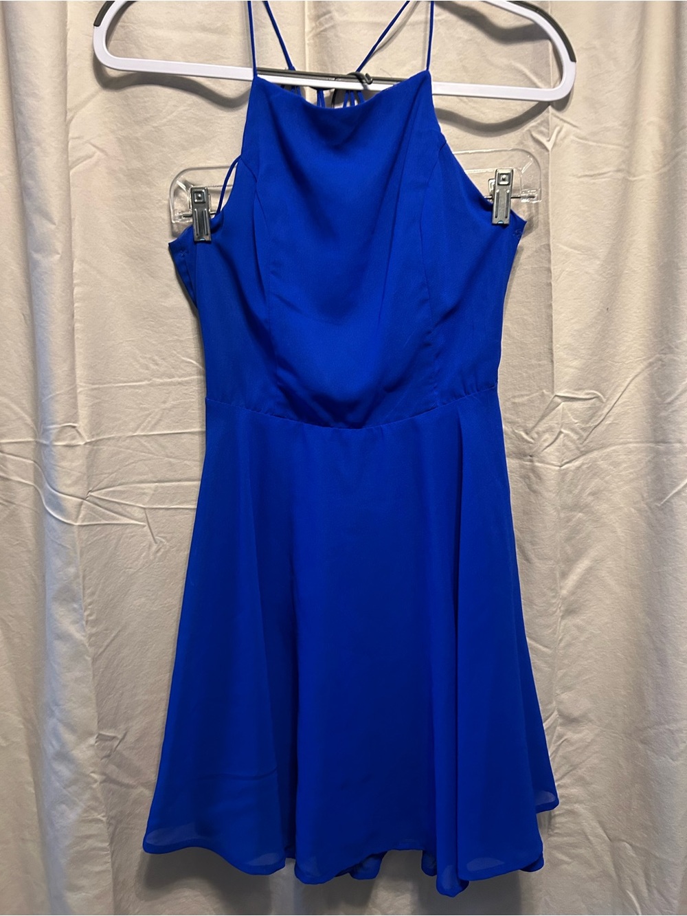 Charlotte Russe Cobalt Blue Spaghetti-Strap Mini Dress